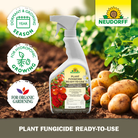 Neudorff hoja tratada con efecto protector visible y salud foliar