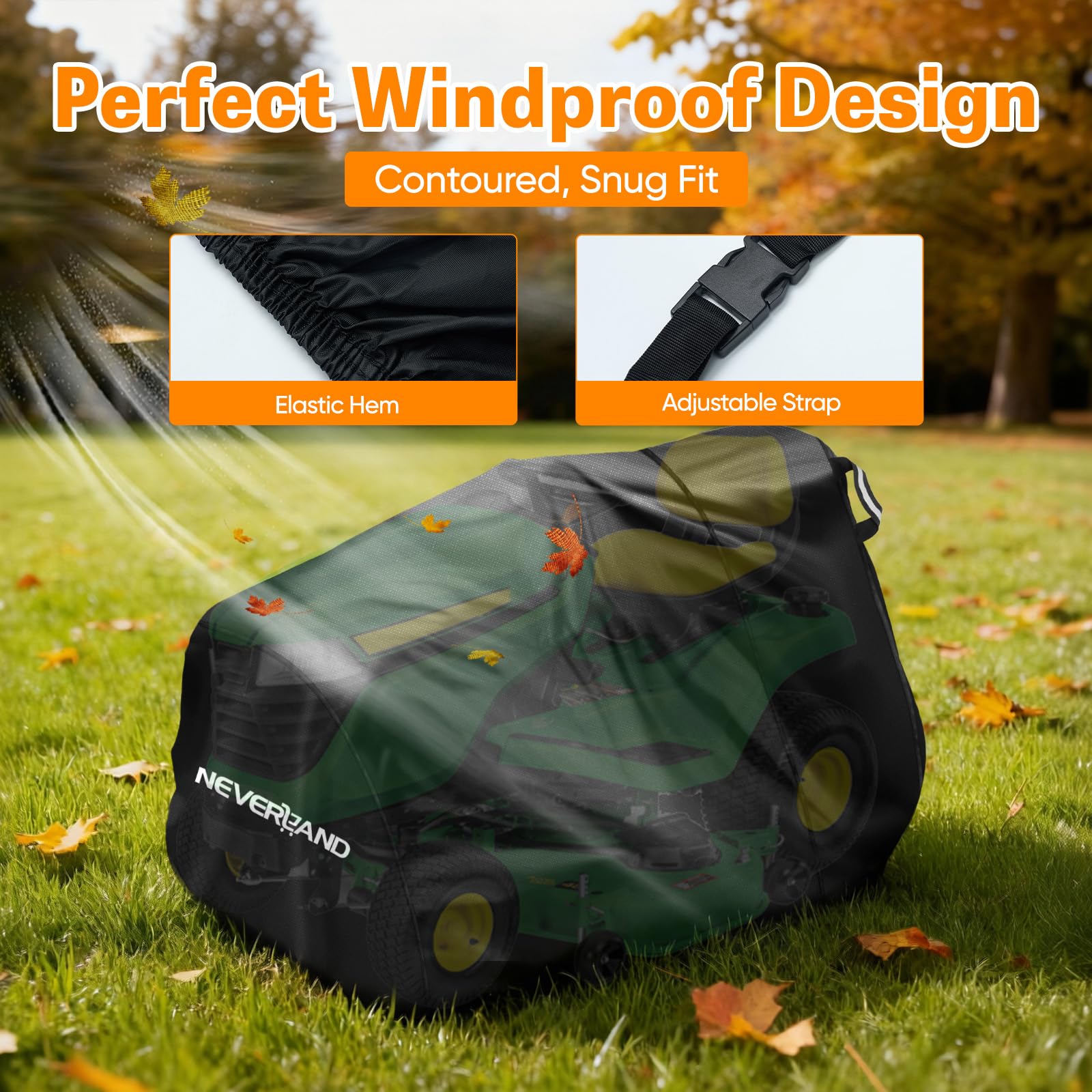 NEVERLAND detalle de tela Oxford resistente y recubrimiento impermeable