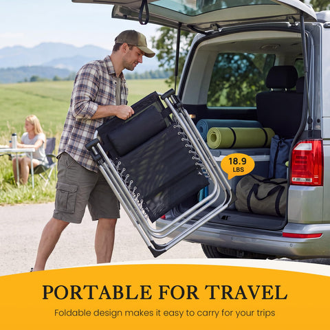 NEWBULIG silla plegada lista para transportar y ahorrar espacio
