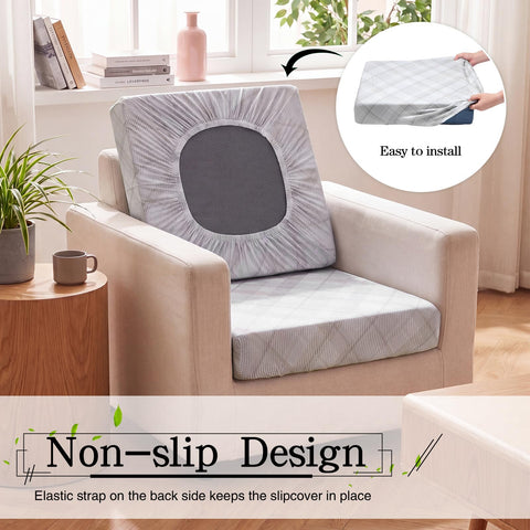 Newwiee ambiente de terraza con fundas a cuadros blanco gris como inspiración decorativa