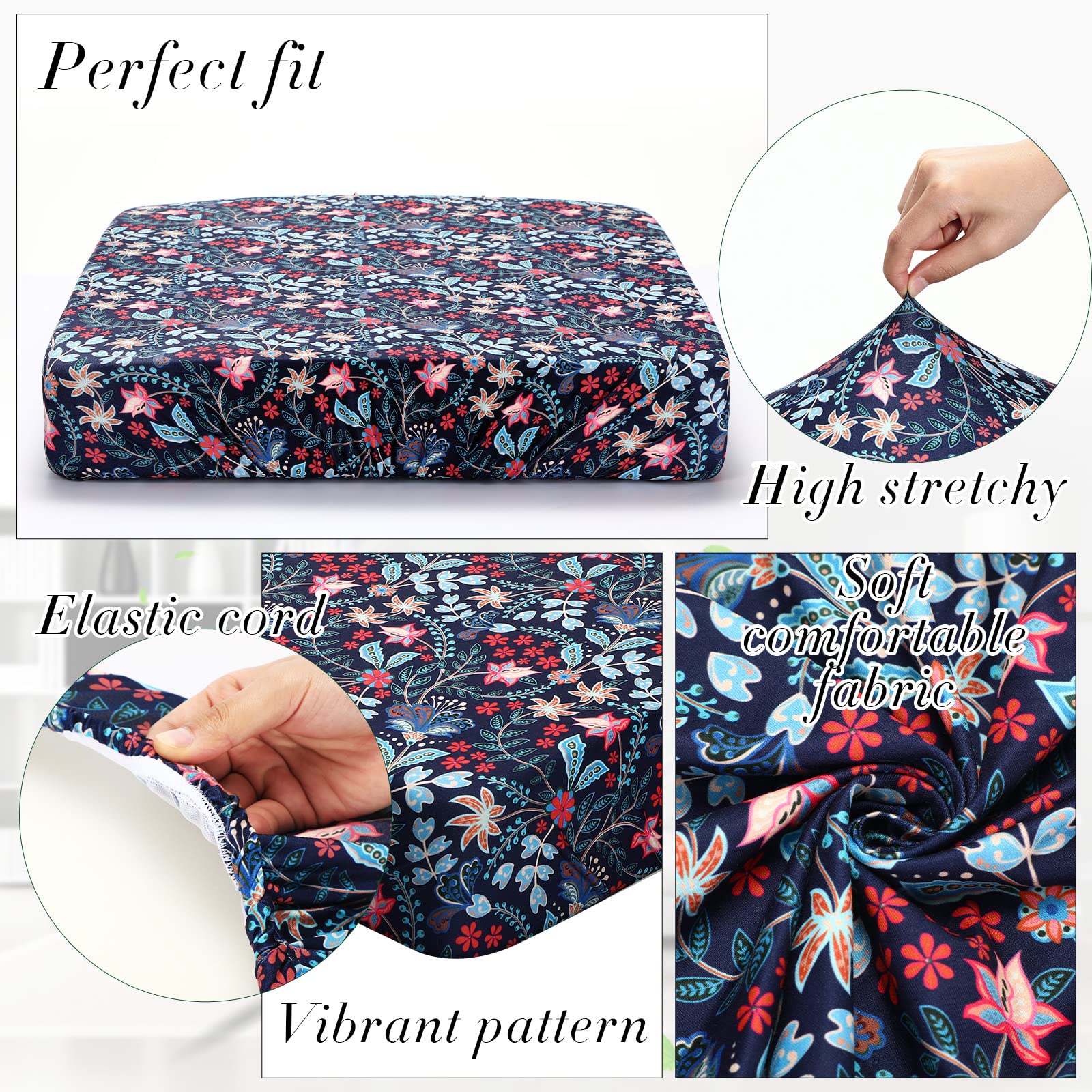 Newwiee funda colocada en cojín de patio, mejora estética y protección