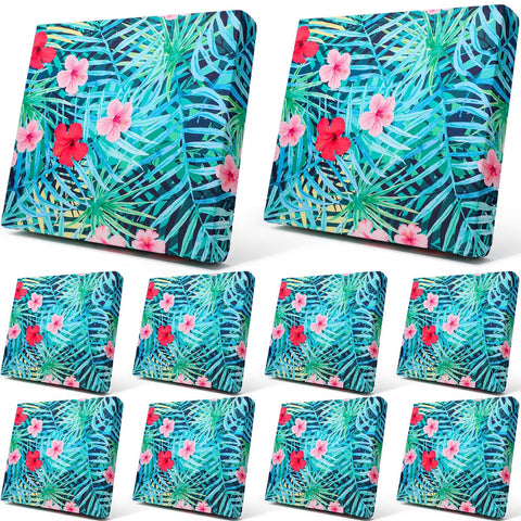 Newwiee pack frontal de 8 fundas hojas tropicales que renueva tu patio