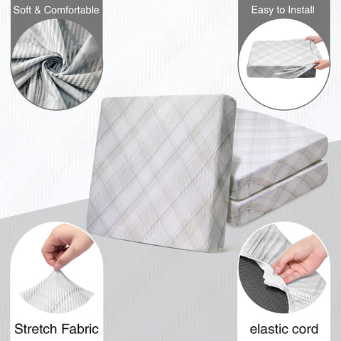 Newwiee paquete con ocho fundas listo para instalar y refrescar cojines del exterior