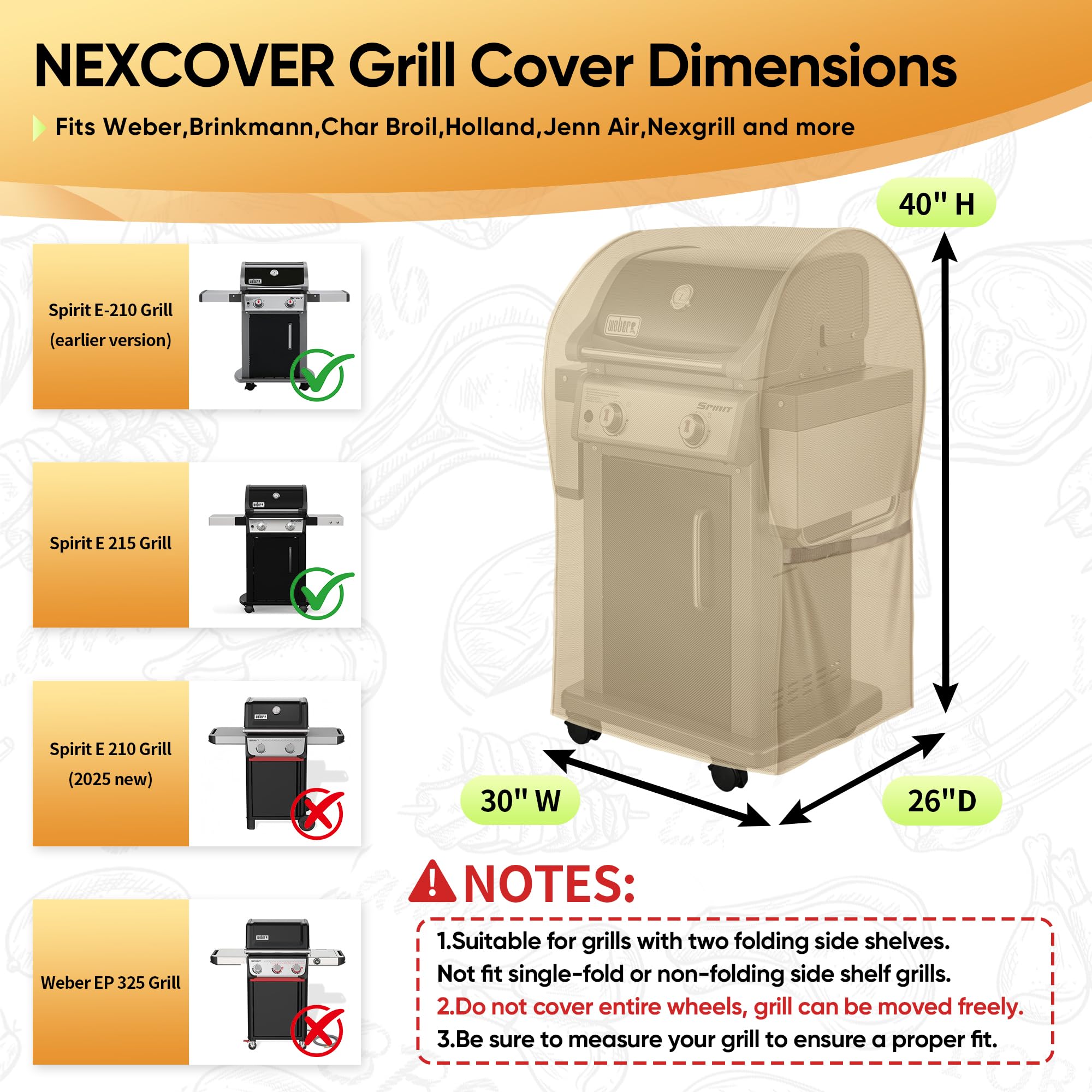 NEXCOVER detalle de textura 600D resistente, durabilidad frente al desgaste