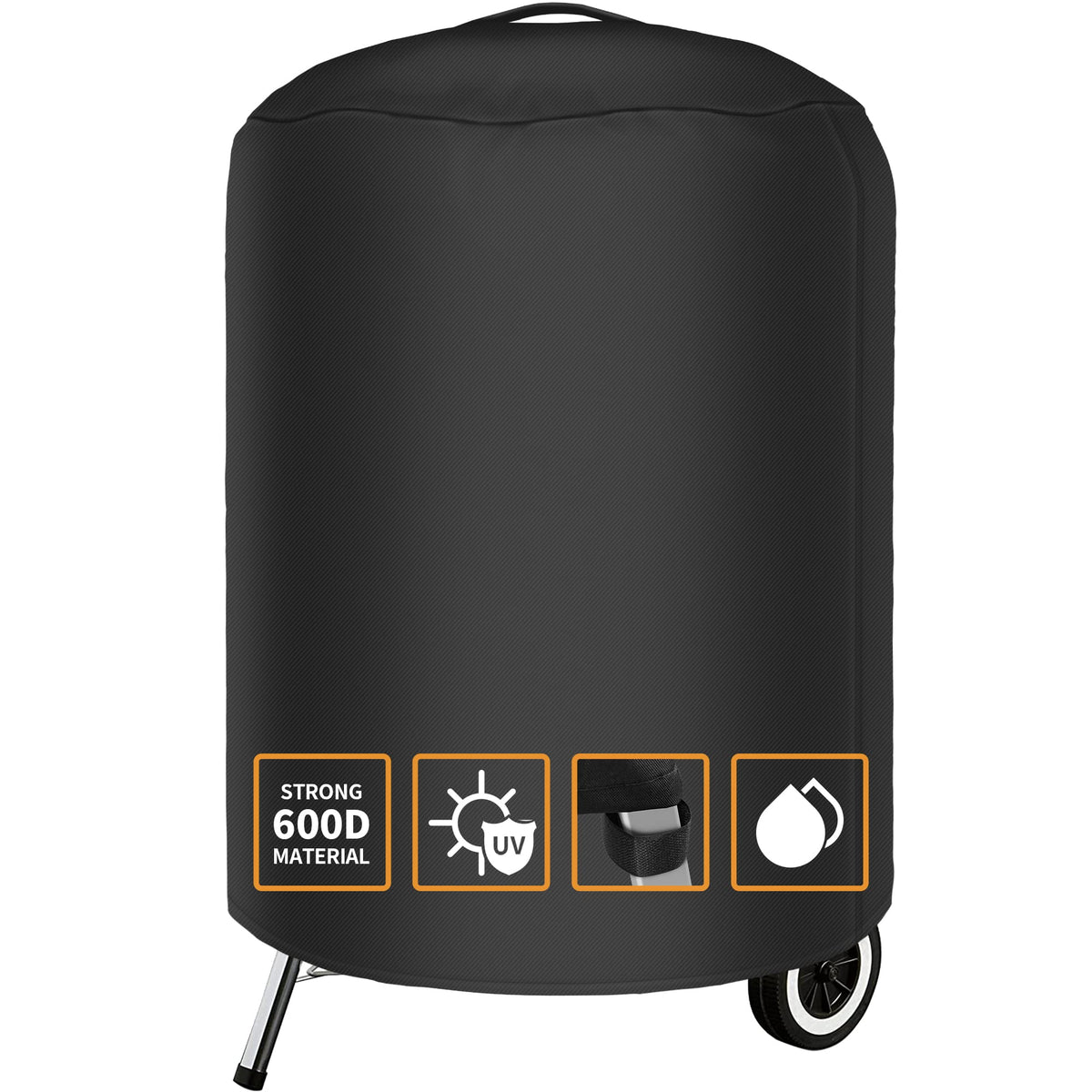 NEXCOVER vista frontal de la funda protegiendo una parrilla, protección completa