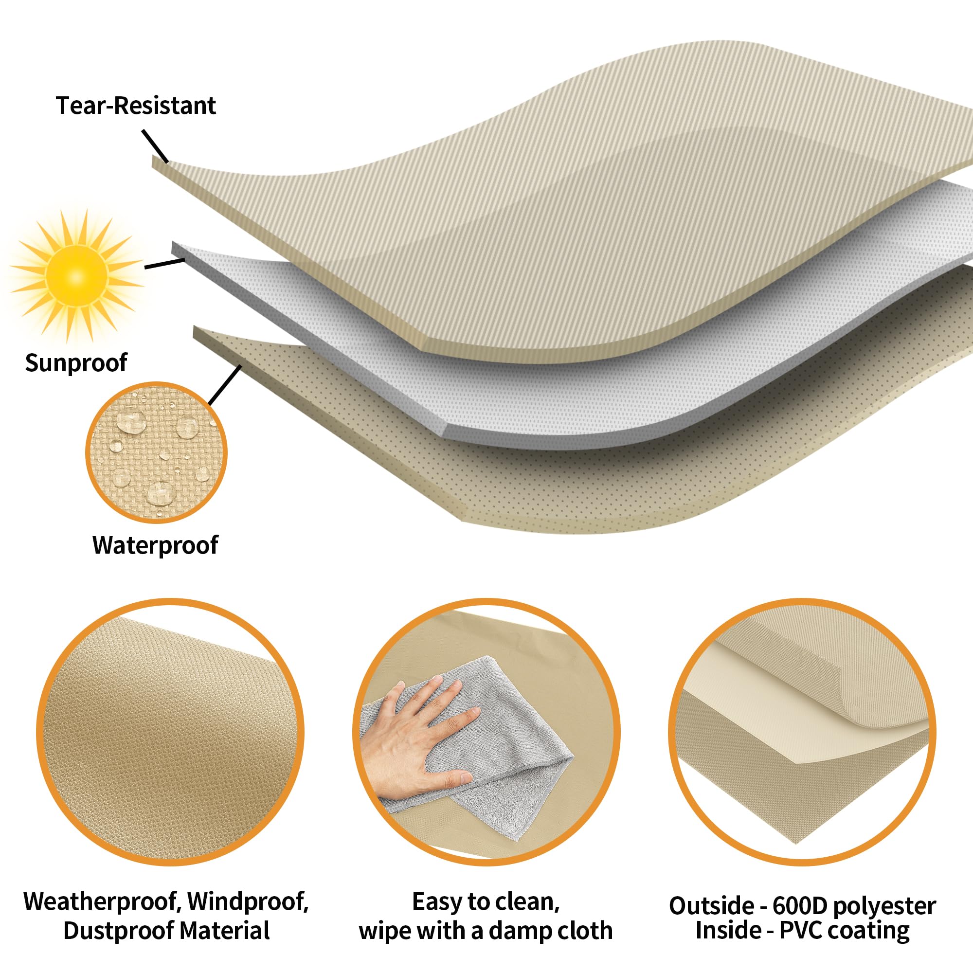 NEXCOVER ventilación oculta que evita humedad dentro de la funda