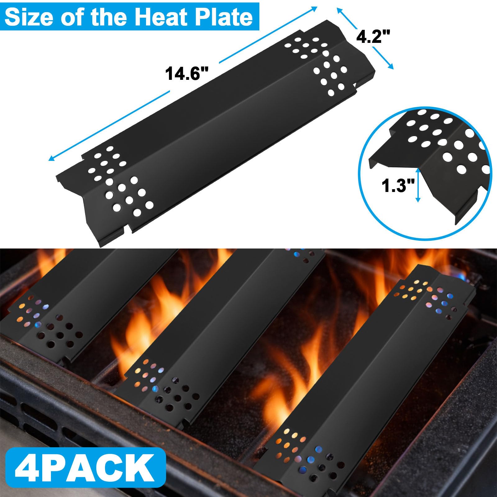 Nexgrill placa difusora esmaltada detalle y resistencia al calor