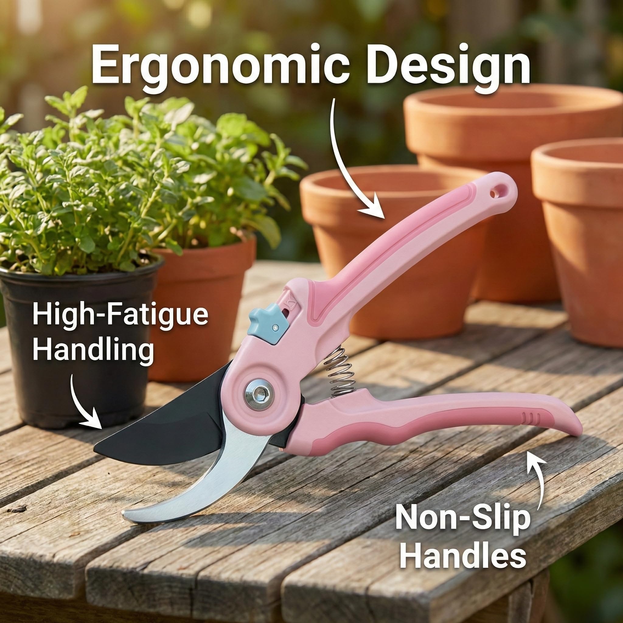 NEXON set sobre mesa con herramientas, beneficio: listo para jardinería