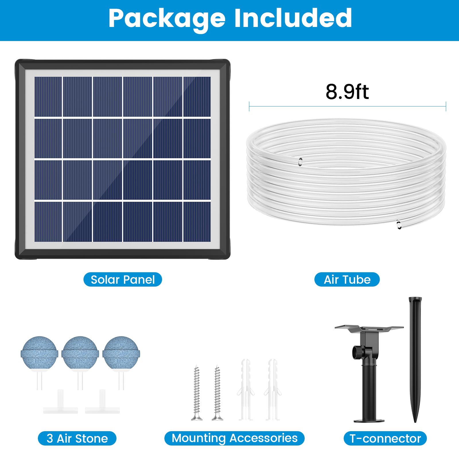 NFESOLAR kit completo en caja con tubo, difusores y conectores listo para usar