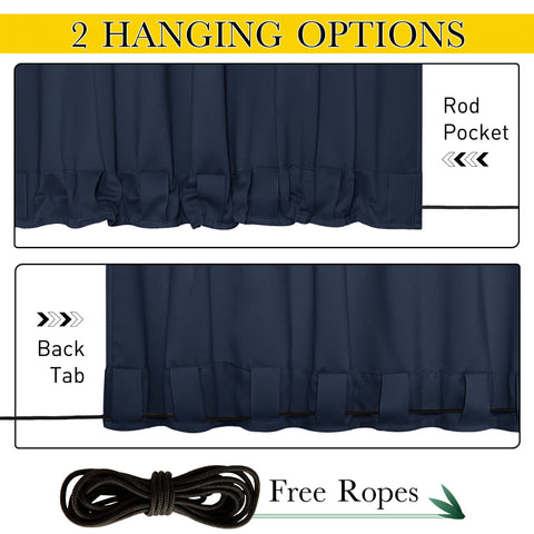 NICETOWN solapa inferior con cuerda evita movimiento por ráfagas