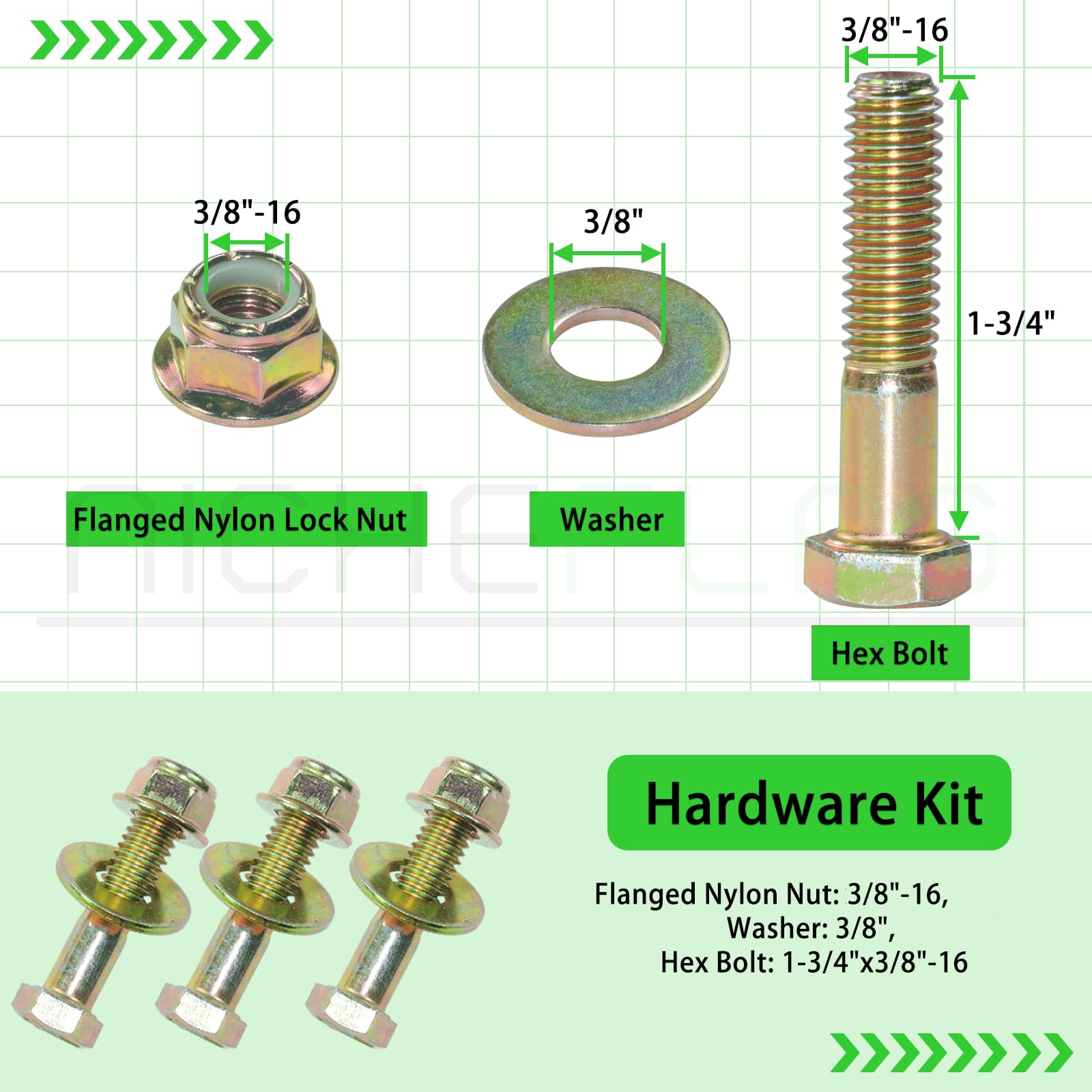 NICHEFLAG kit de hardware completo para instalación segura