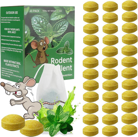Nihasker frente del paquete de 48 bolitas, protección natural para el hogar