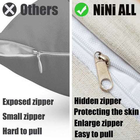 NiNi ALL fundas colocadas en sofá exterior para ambiente acogedor
