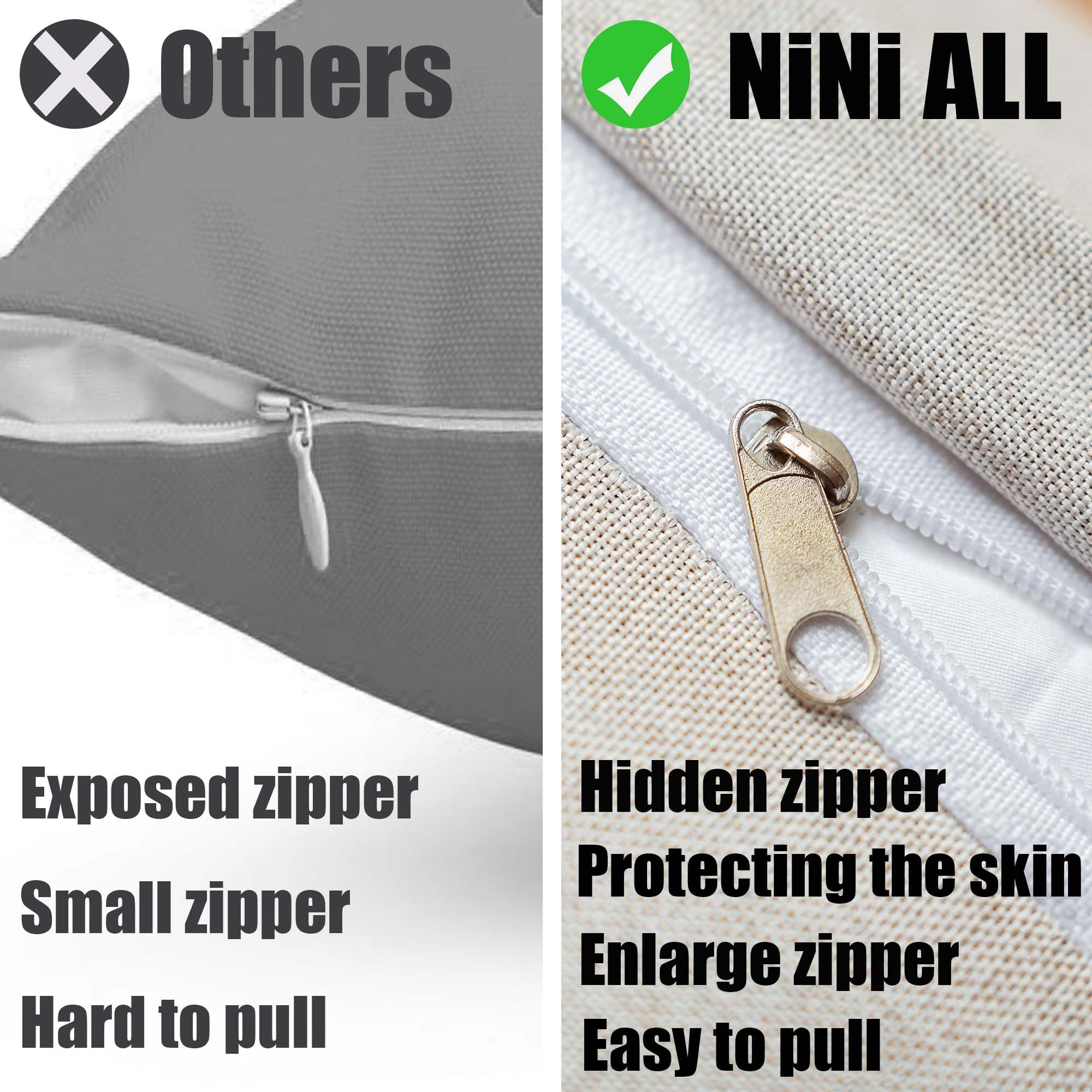 NiNi ALL funda colocada en sofá de patio, aspecto elegante y resistente
