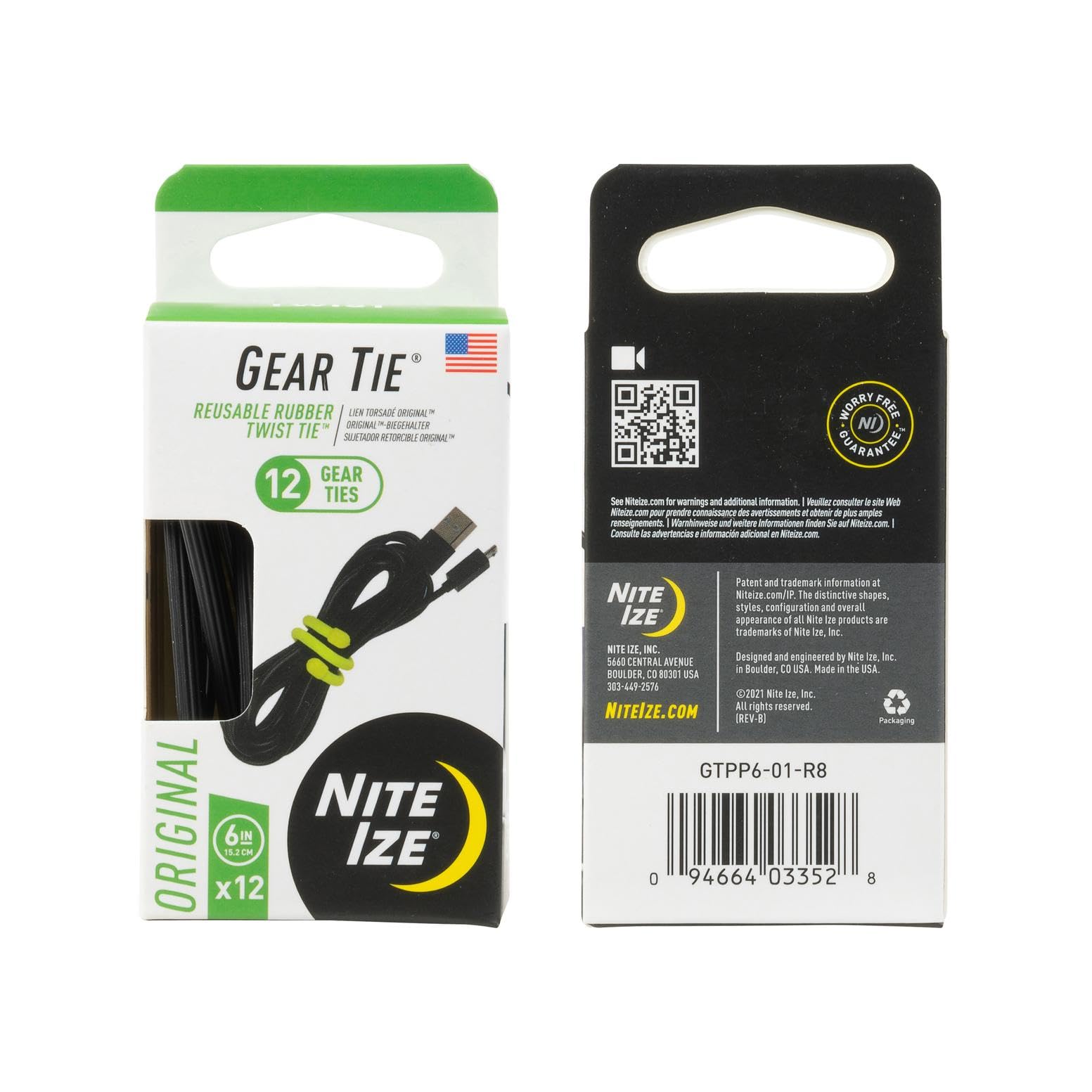 Nite Ize kit en estuche de viaje con cables organizados y listos