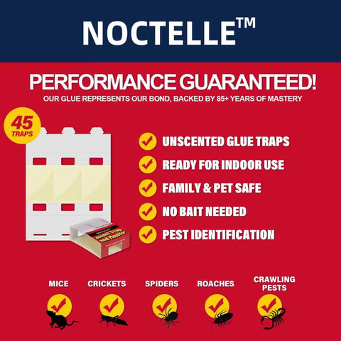 Noctelle detalle del adhesivo pegajoso que asegura retención de insectos
