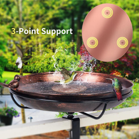 NOKOXIN soporte triple del disco, estabilidad en cuencos de aves