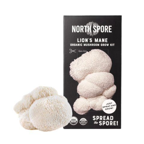 North Spore etiqueta y guía del kit que facilita el cultivo paso a paso