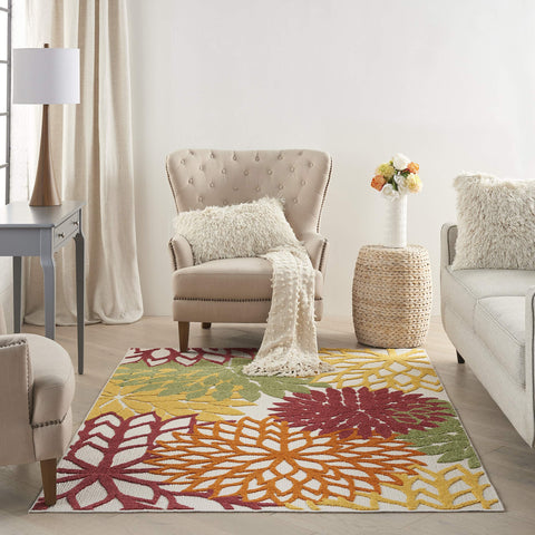 Nourison alfombra Aloha detalle de textura alto-bajo para tacto y resistencia