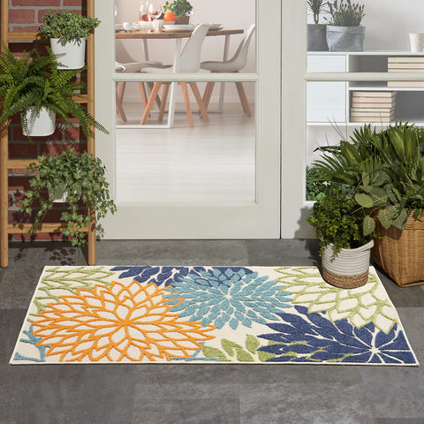 Nourison alfombra Aloha frontal multicolor aporta alegría y resistencia