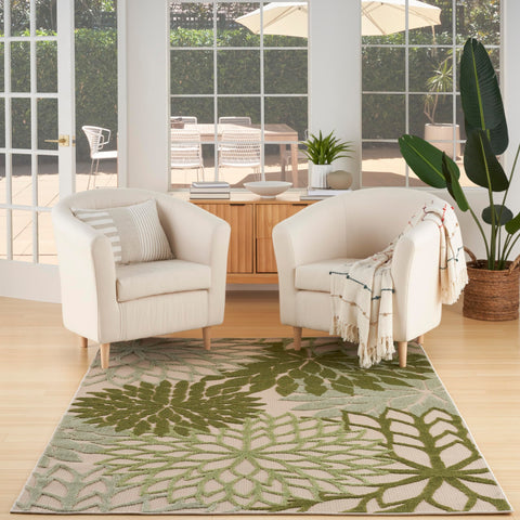 Nourison alfombra Aloha vista frontal aporta estilo y resistencia