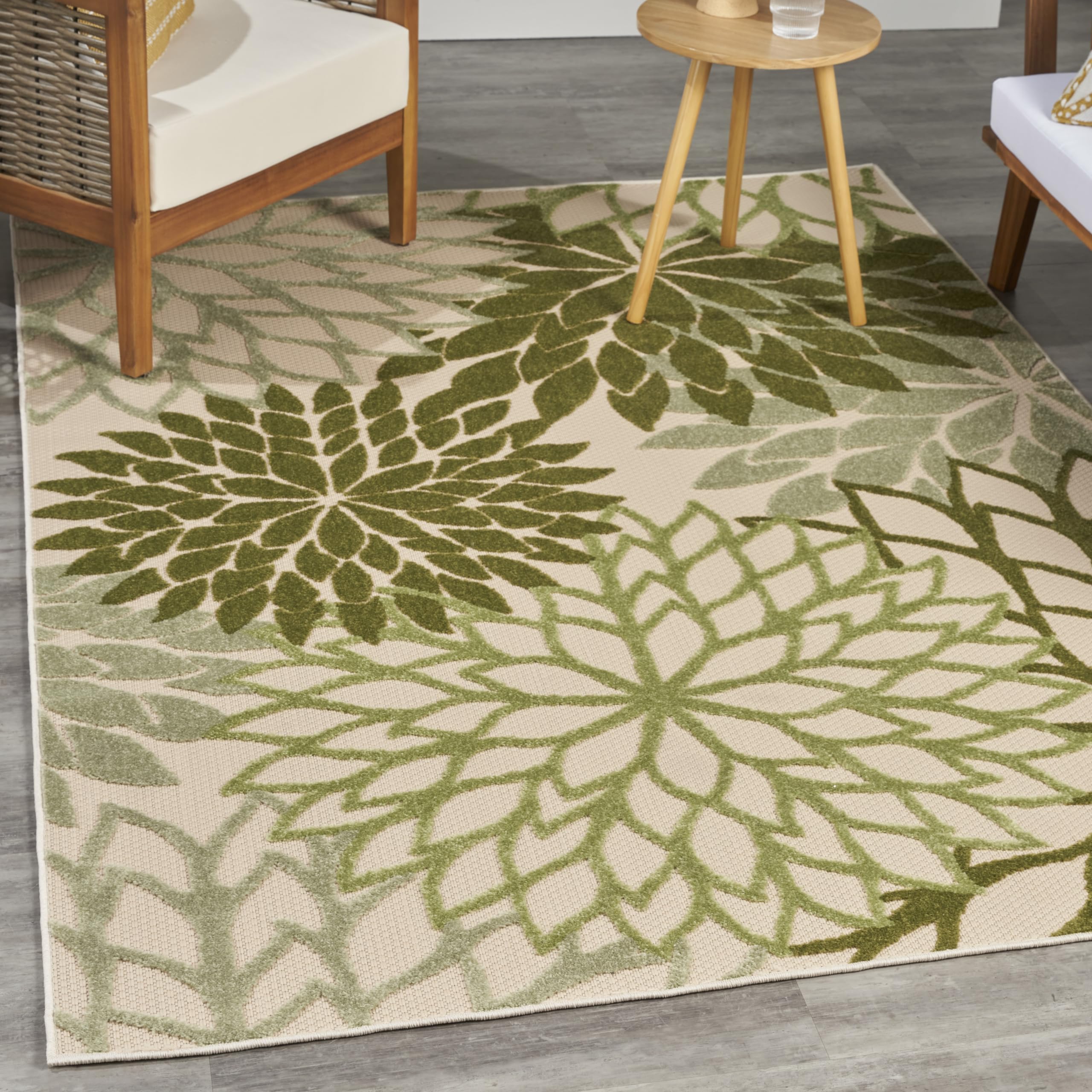 Nourison textura alto-bajo muestra tacto suave y confort