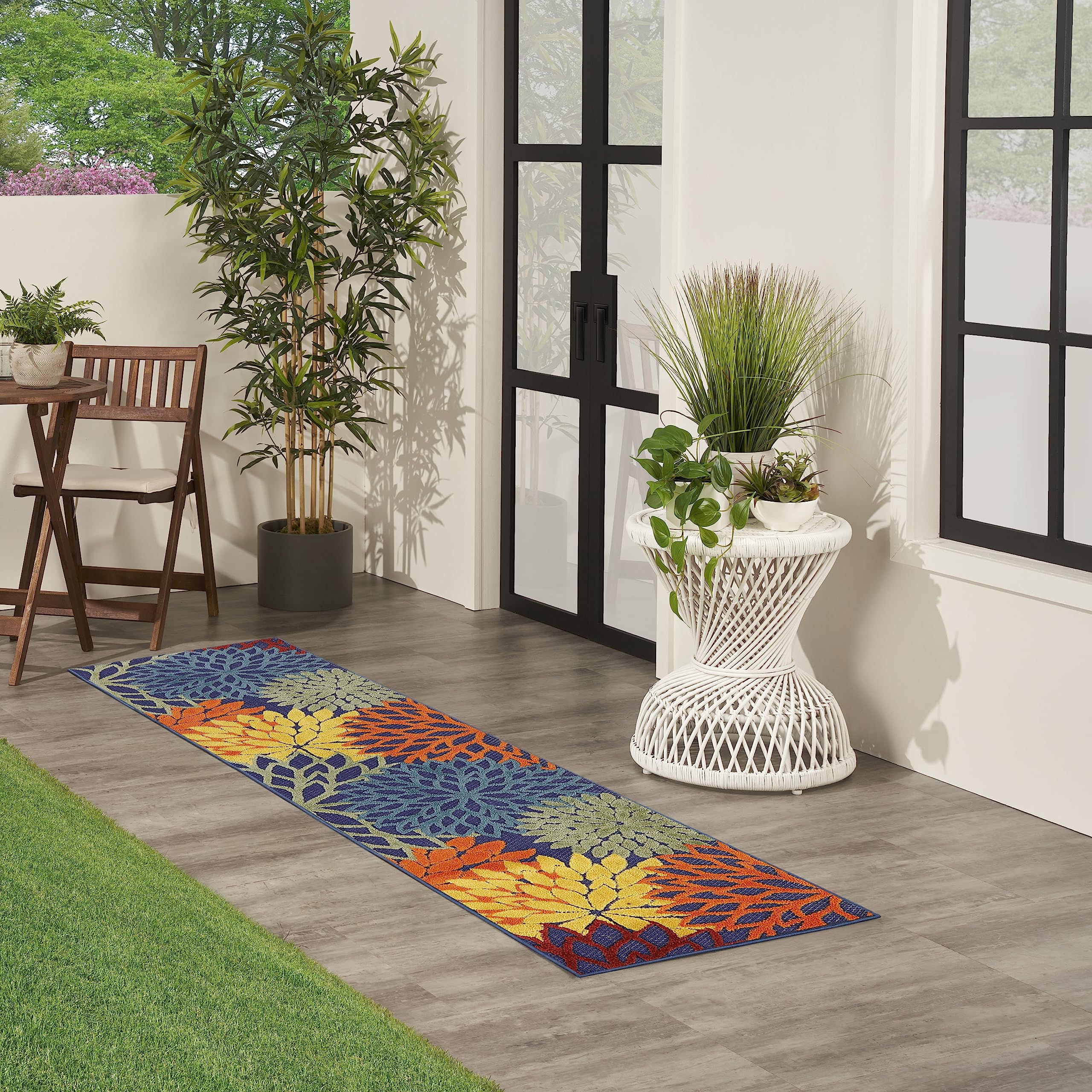 Nourison Aloha primer plano de textura alto-bajo que mejora comodidad