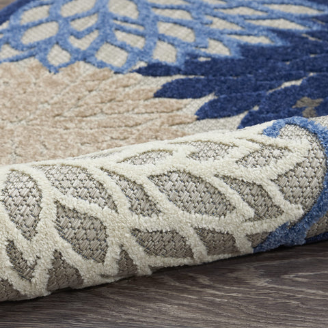 Nourison alfombra Aloha etiqueta de material indicadora de limpieza y resistencia