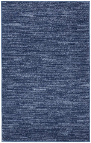 Nourison alfombra 3x5 tamaño real comparada con muebles cercanos