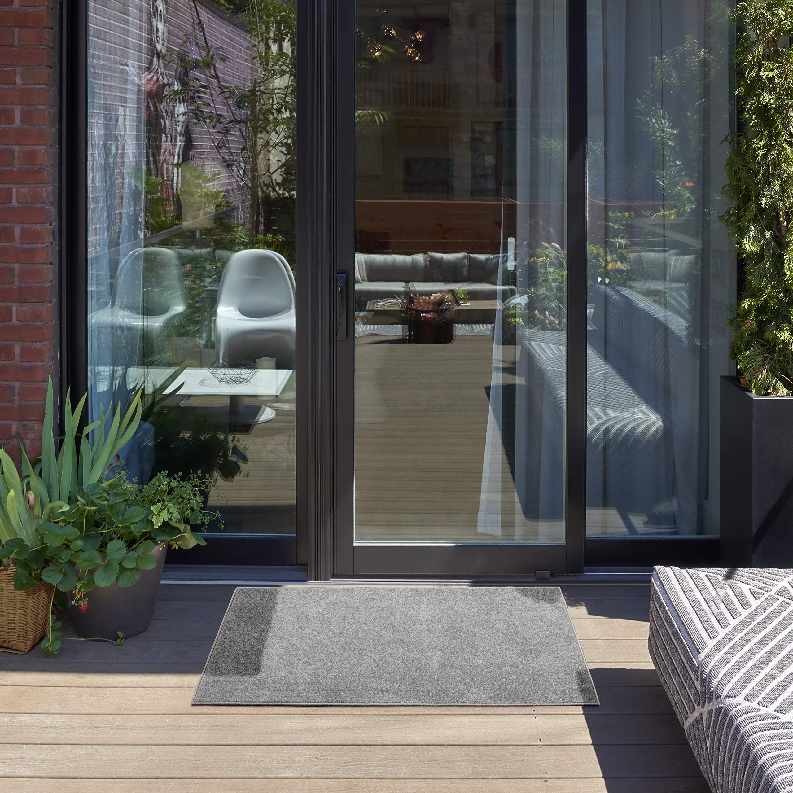Nourison textura de bajo pelo, fácil limpieza y colocación bajo muebles