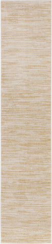 Nourison alfombra en pasillo con escala para mostrar tamaño y guía visual funcional