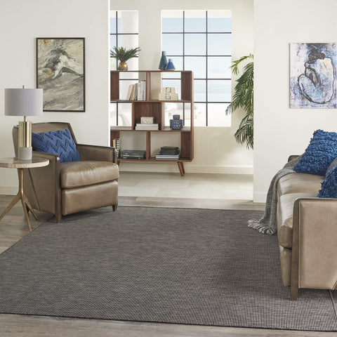 Nourison alfombra Positano en patio cubierto, durabilidad para exteriores