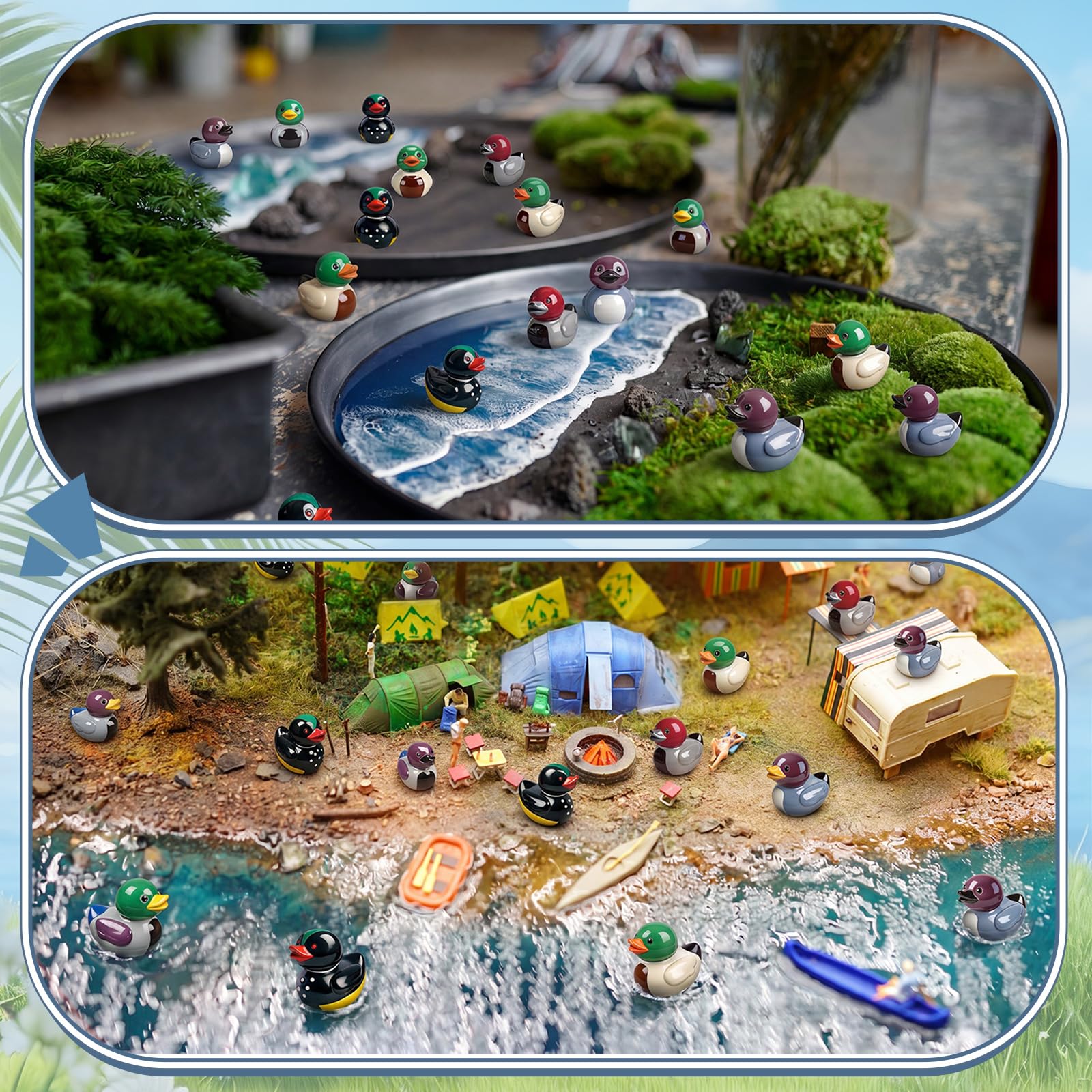 Novabright grupo de figuras sobre mesa como decoración de fiesta o juego