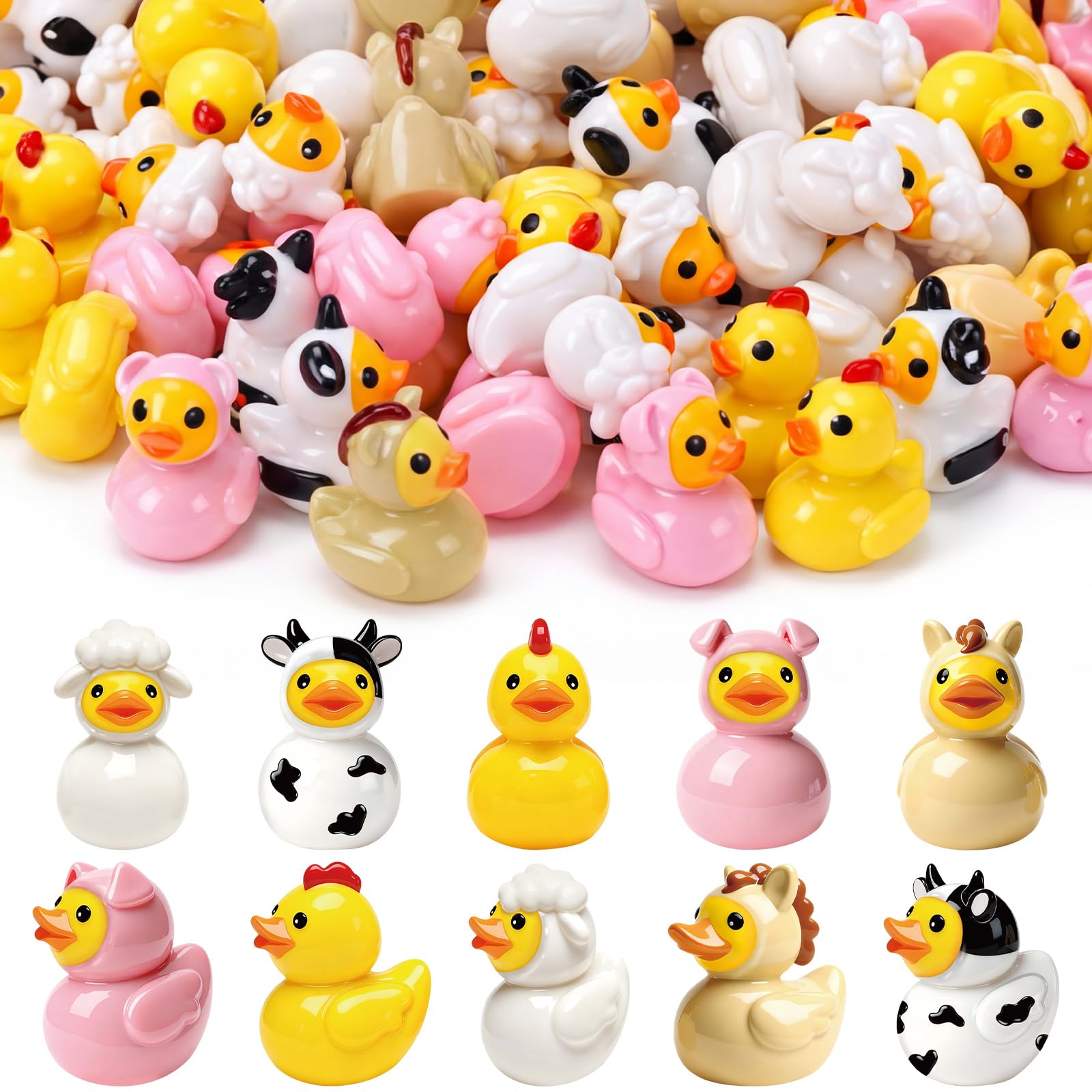 Novabright paquete frontal con 100 mini figuras mostrando variedad y ahorro