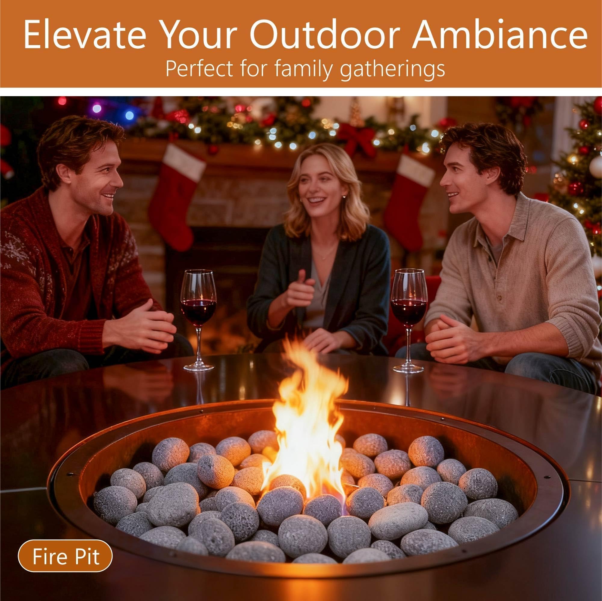 NUPICK combinación con fire glass para efecto brillante bajo las llamas