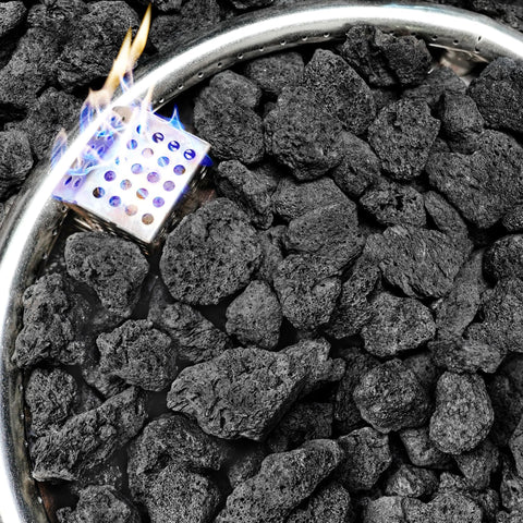 NUPICK paquete frontal de lava negra mostrando apariencia natural y contraste