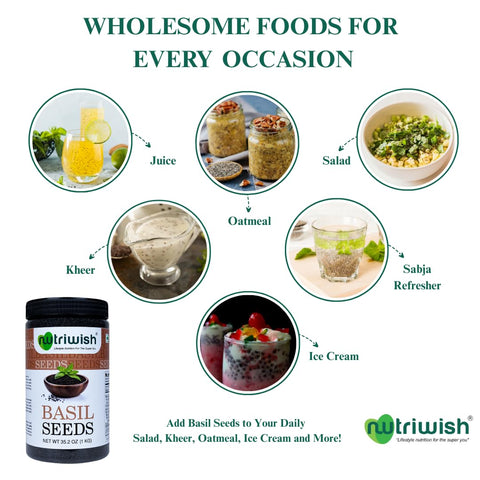 Nutriwish semillas añadidas a desayuno saludable para energía y versatilidad