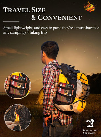 Nvkrvks almacenamiento en mochila, encendedores compactos para excursiones