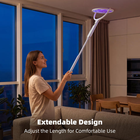 Nymrix mango telescópico extendido para alcanzar techos altos