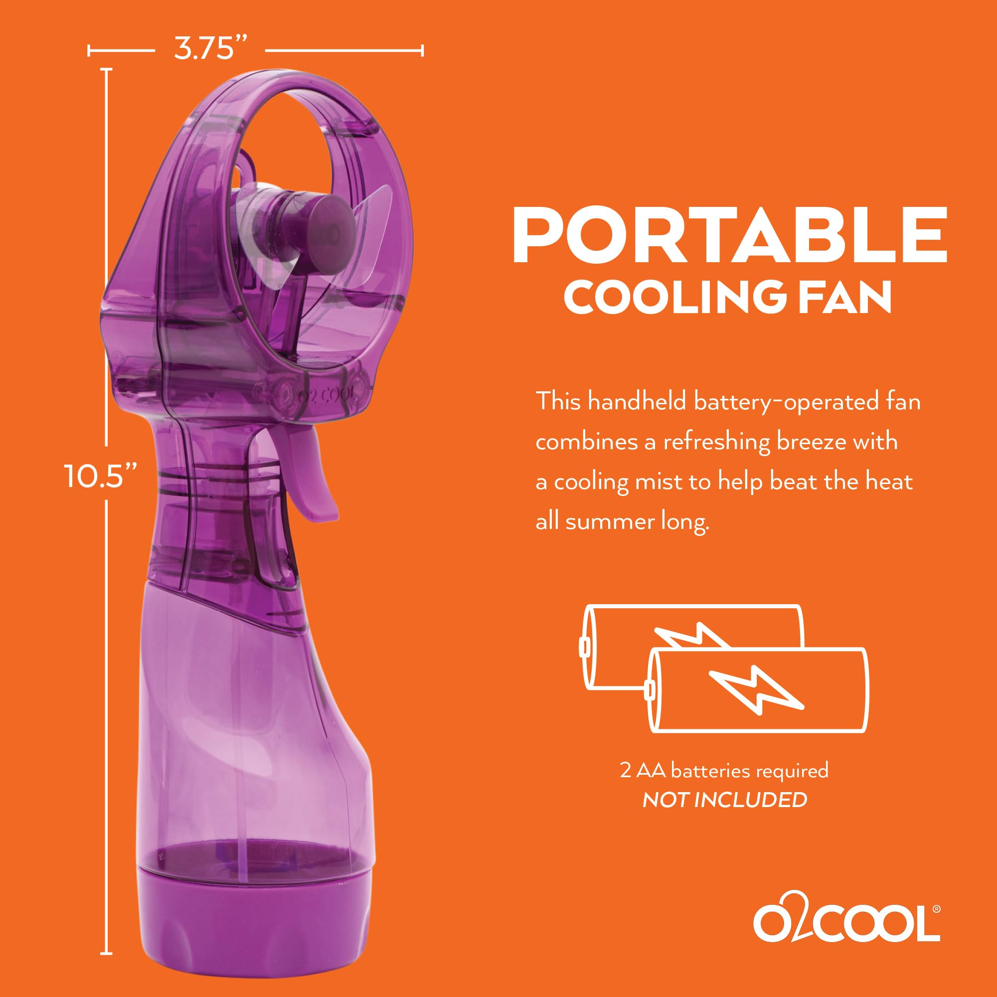 O2COOL aspas y rejilla primer plano para flujo de aire seguro