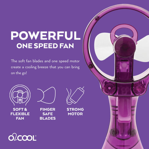 O2COOL comparado con mano muestra tamaño ideal para llevar