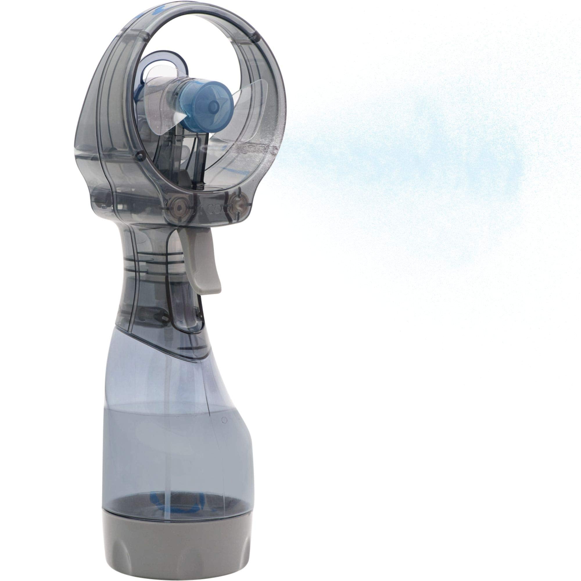 O2COOL detalle de aspas y motor que muestra potencia y flujo de aire