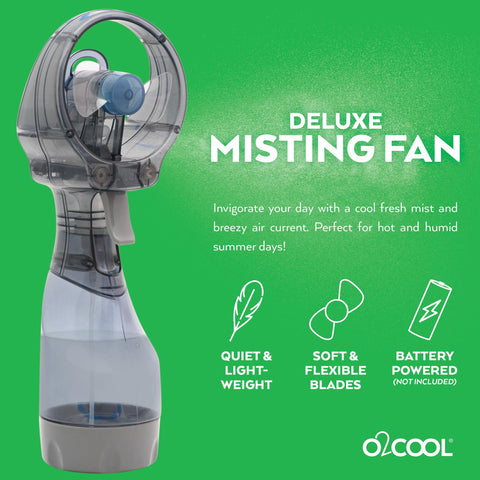 O2COOL boquilla de nebulización en primer plano para niebla fina refrescante