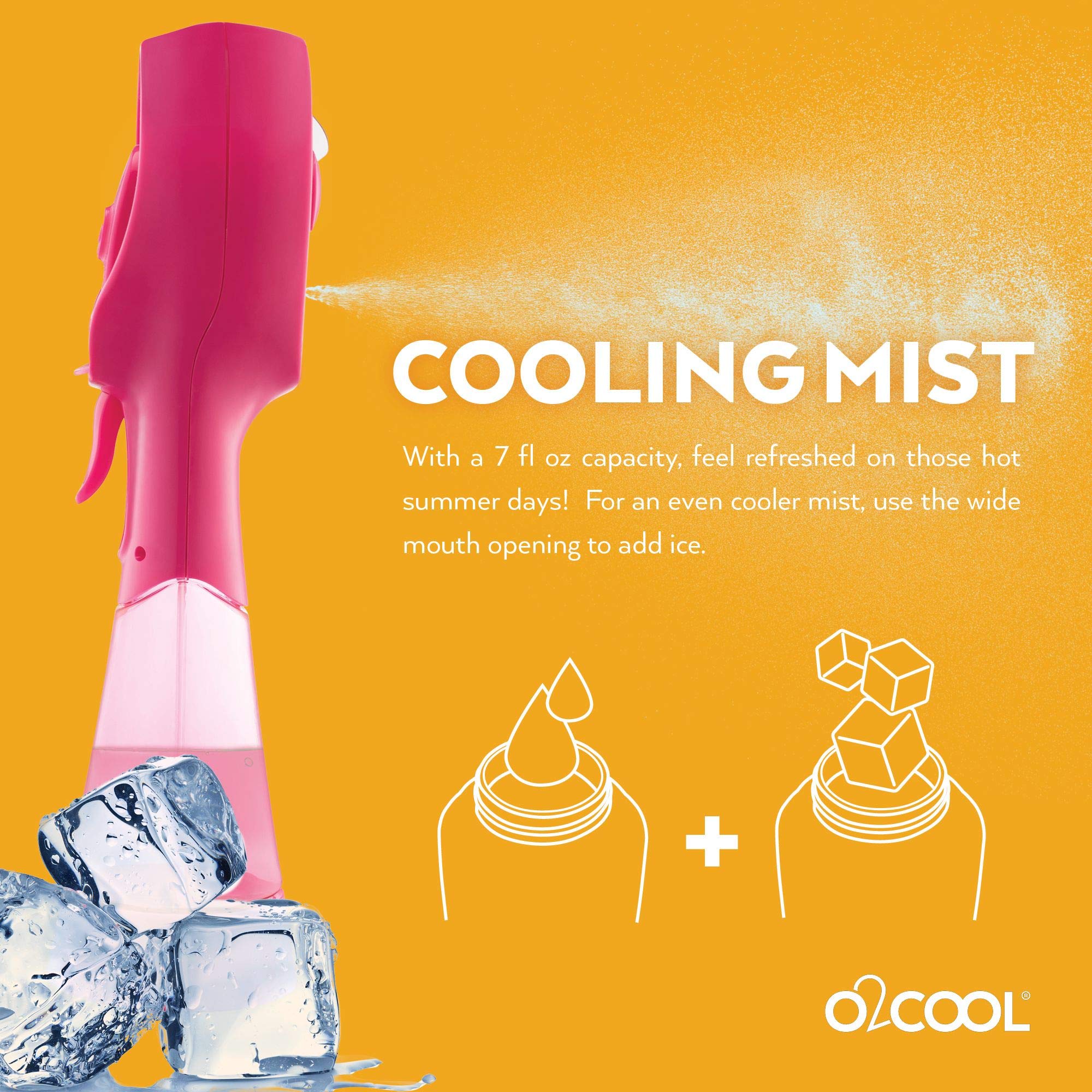 O2COOL etiqueta y marca en el producto, diseño claro y reconocible
