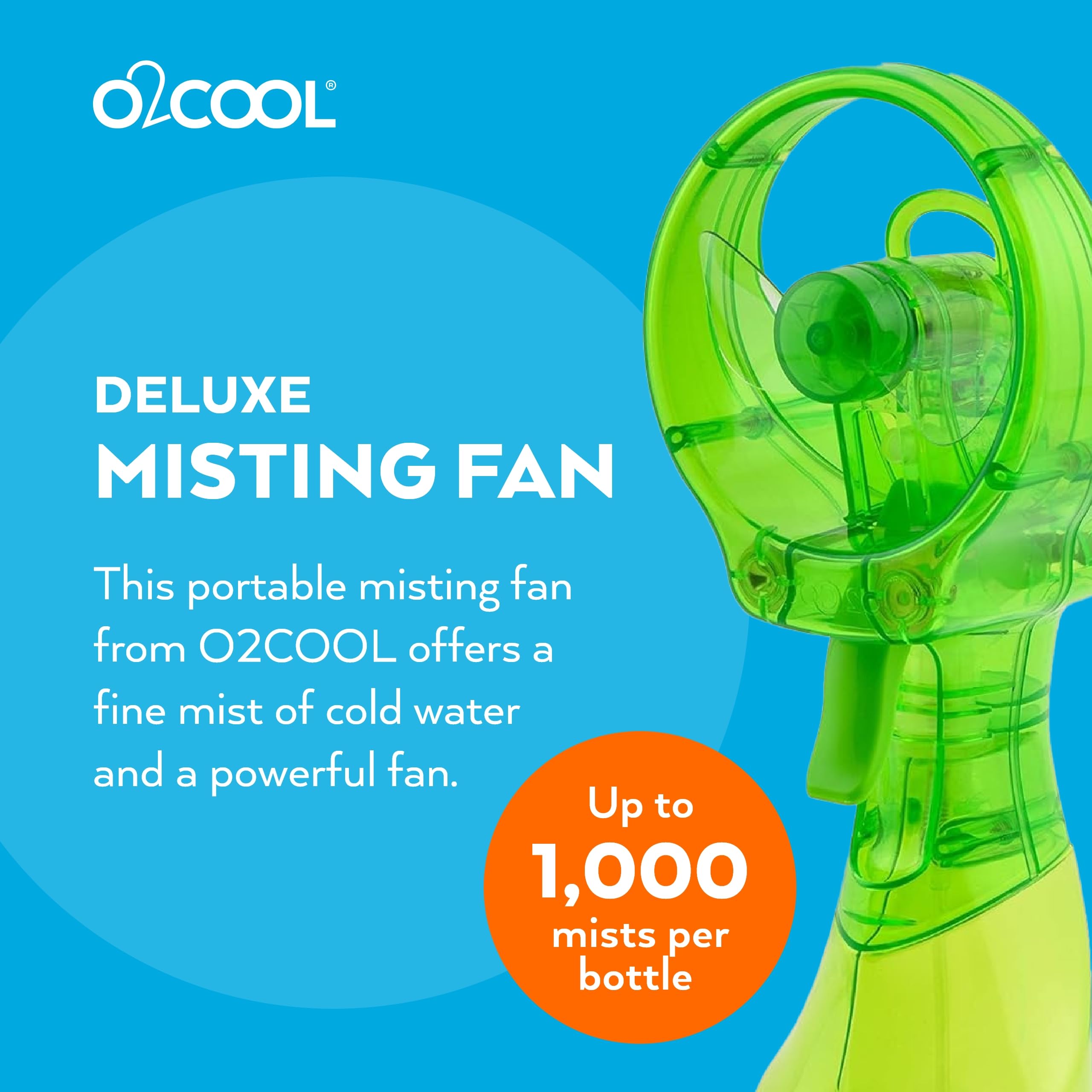 O2COOL boquilla de niebla enfocando salida fina y refrescante