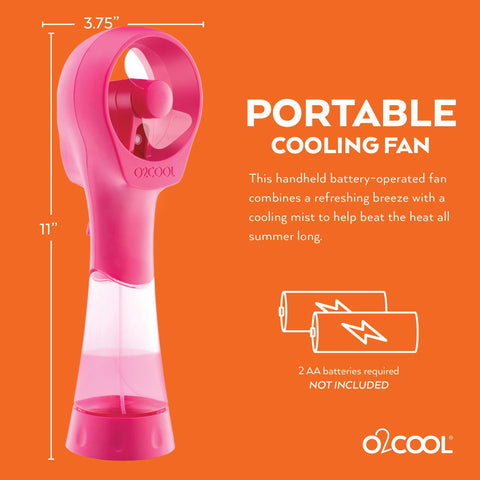 O2COOL primer plano de las aspas que ofrecen flujo de aire potente