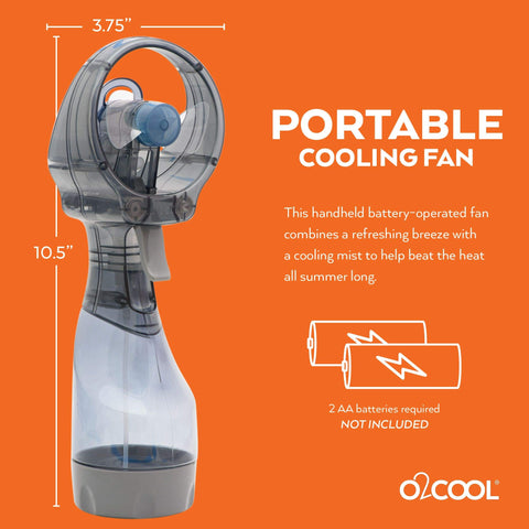 O2COOL superficie y acabado gris resistente, diseño fácil de agarrar