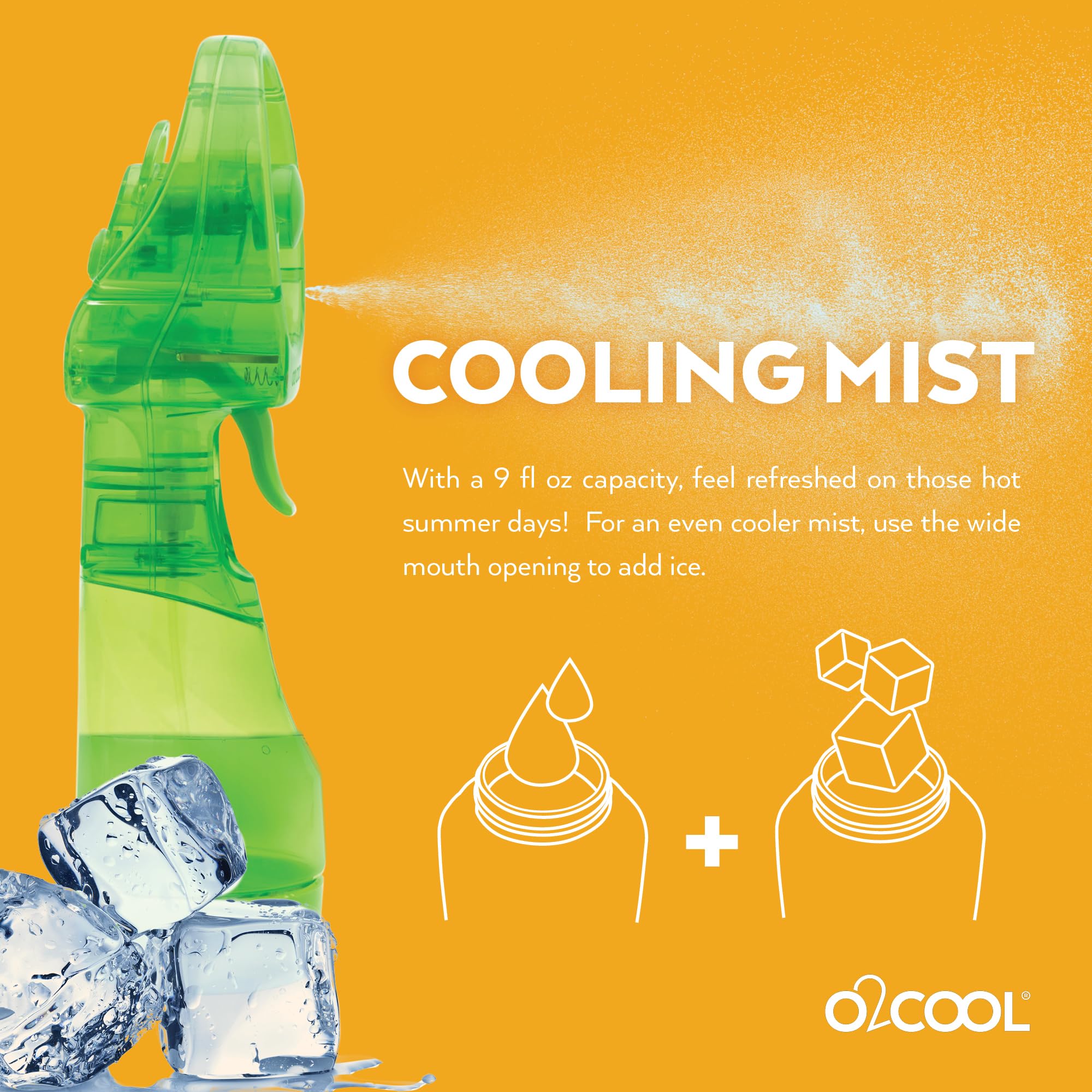 O2COOL ventilador en uso en la playa brindando frescor portátil para actividades exteriores