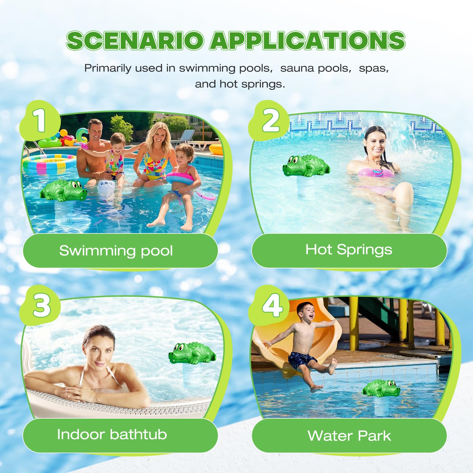 ODJSY en entorno de jardín y piscina aportando estilo y función dosificadora