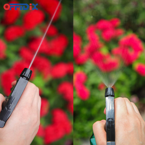 OFFIDIX pulverizando un helecho interior para hidratación precisa